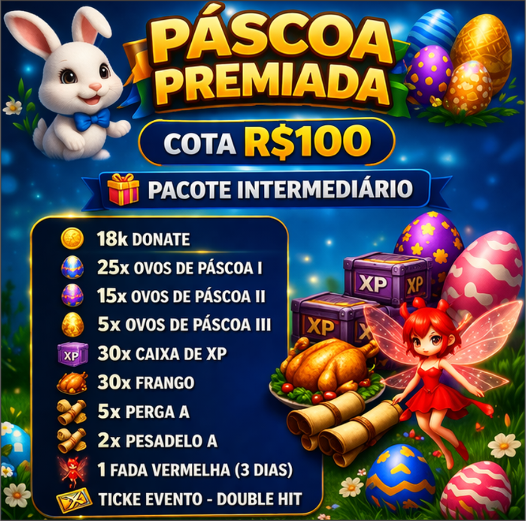 🔵 Pacote Intermediário – R$100